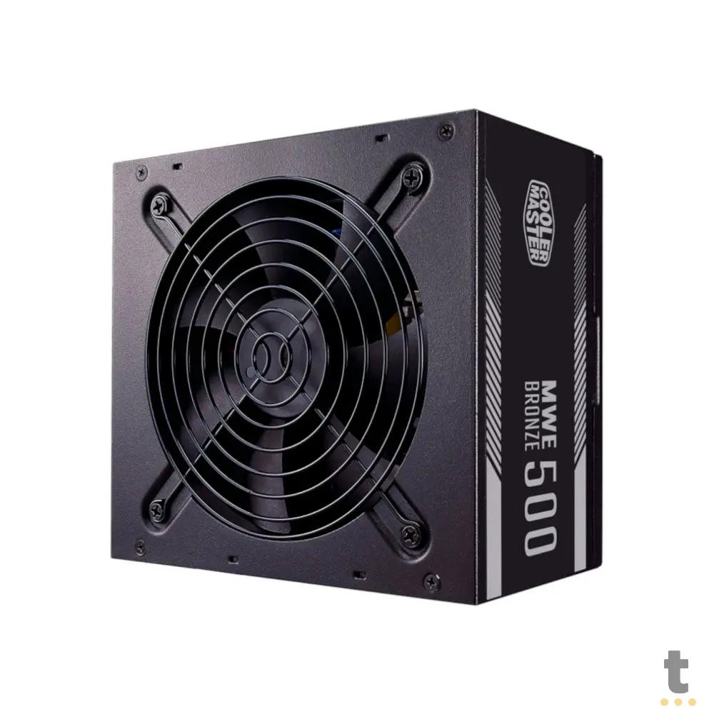 Fonte Real Atx 500w Cooler Master MWE 80 Plus Bronze PFC Ativo Preto - MPE-5001-ACAAB-WO Truedata
